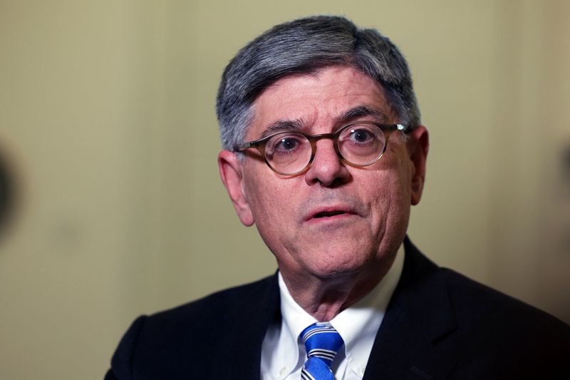 &copy; Reuters. FILE PHOTO: U.S. Ambassador to Israel Jack Lew looks on during an interview with Reuters in Jerusalem, December 19, 2024. REUTERS/Ronen Zvulun/File Photo