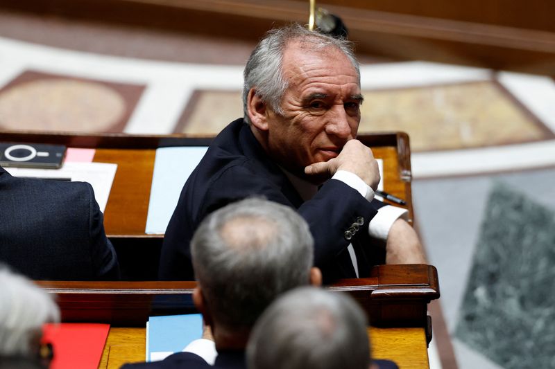 &copy; Reuters. Primeiro-ministro da França, Francois Bayrou, na Assembleia Nacional, em Parisn15/01/2025 REUTERS/Gonzalo Fuentes