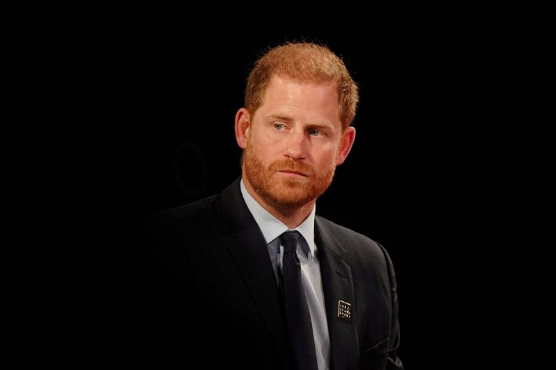 &copy; Reuters. FILE PHOTO: Prince Harry, Duke of Sussex, looks on during a Diana Award panel about mental health at the 2024 Concordia Annual Summit, held at the Sheraton New York Times Square in the Manhattan borough of New York City, U.S., September 23, 2024. REUTERS/