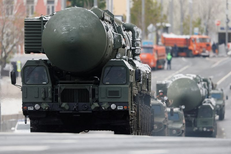 Russia practises manoeuvres with Yars intercontinental ballistic missiles in Volga region