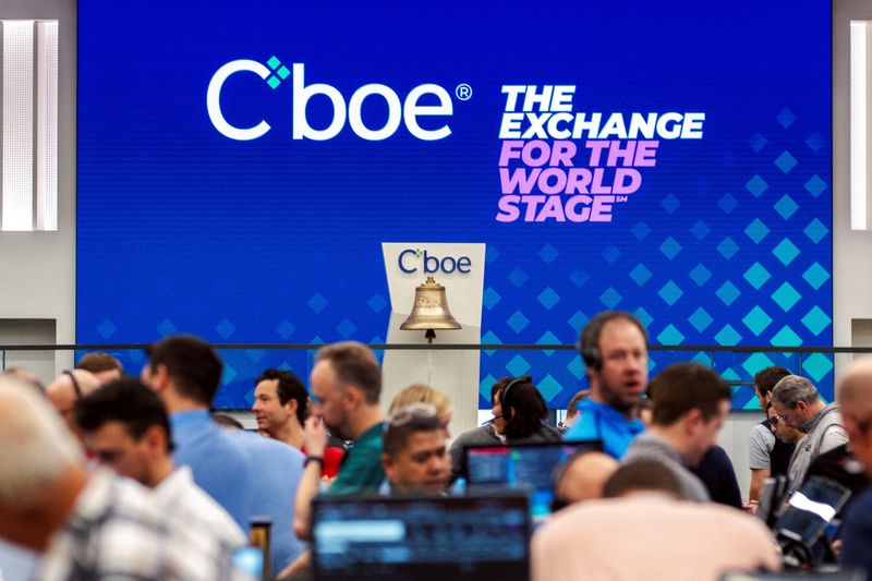 Exchange operator Cboe's quarterly profit climbs as hedging activity surges