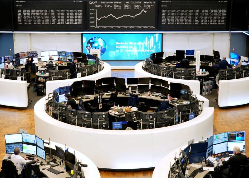 European shares inch higher, led by energy, real estate stocks; US tariffs eyed