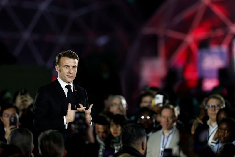 Macron promotes France's electric-powered AI