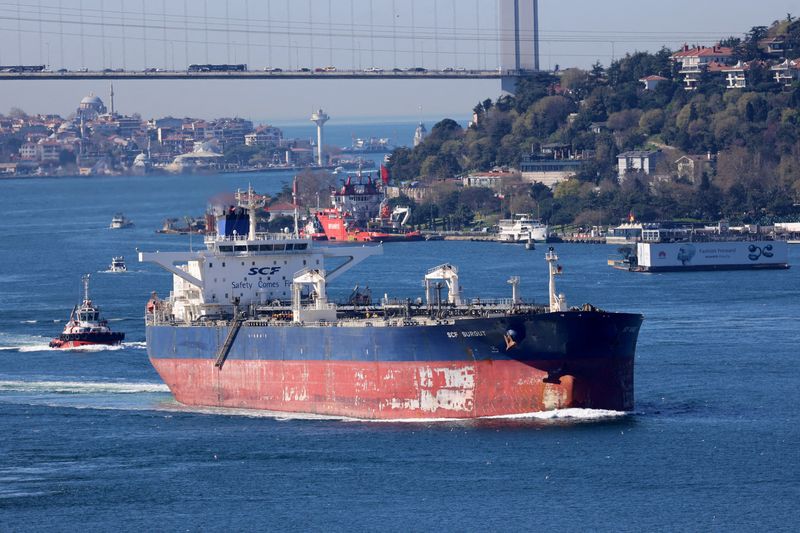 US sanctions strand Iran, Russia oil on tankers, driving up crude costs