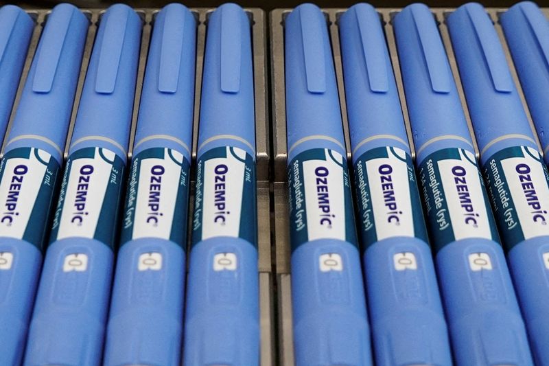 &copy; Reuters. Canetas de Ozempic em linha de produção da Novo Nordisk na Dinamarcan26/9/2023 REUTERS/Tom Little/Arquivo