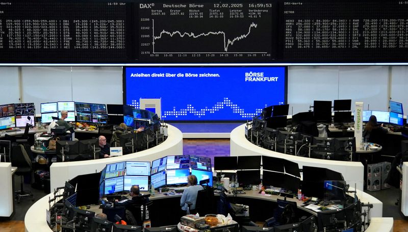 Europe's STOXX 600 closes at record high on upbeat earnings; Ukraine peace talks in focus