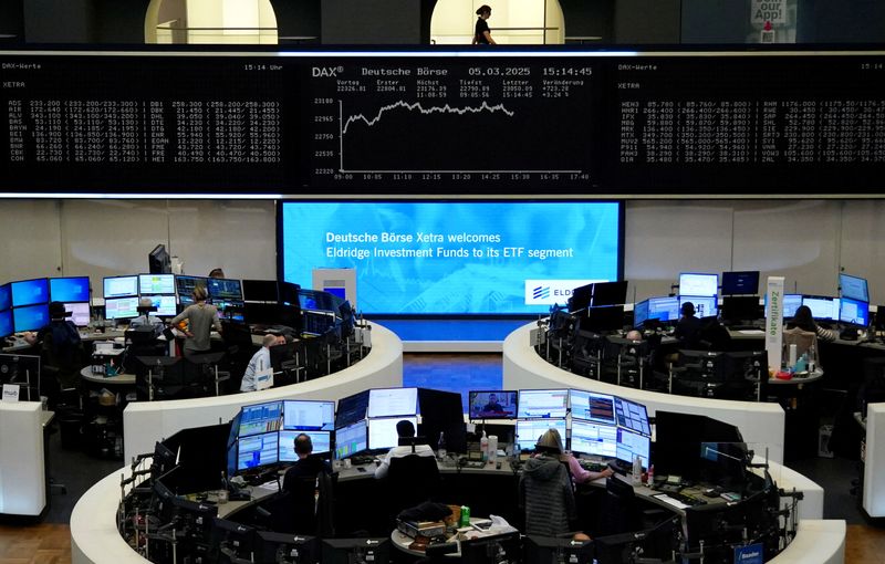 European shares kick start the week flat amid US tariff fears