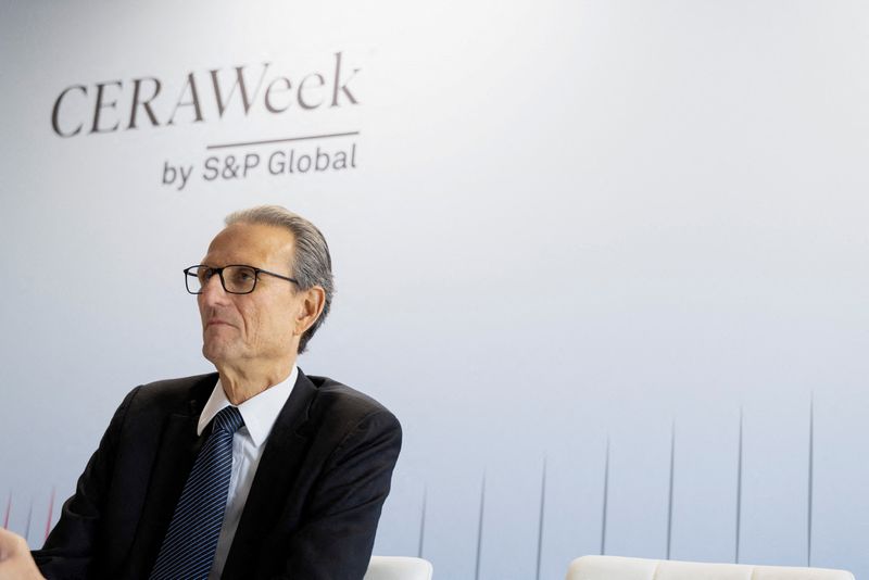 &copy; Reuters. Diretor Executivo de Transição Energética e Sustentabilidade da Petrobras, Mauricio Tolmasquim, participa de uma entrevista durante a CERAWeek em Houston, Texas, EUAn12/03/2025nREUTERS/Kaylee Greenlee