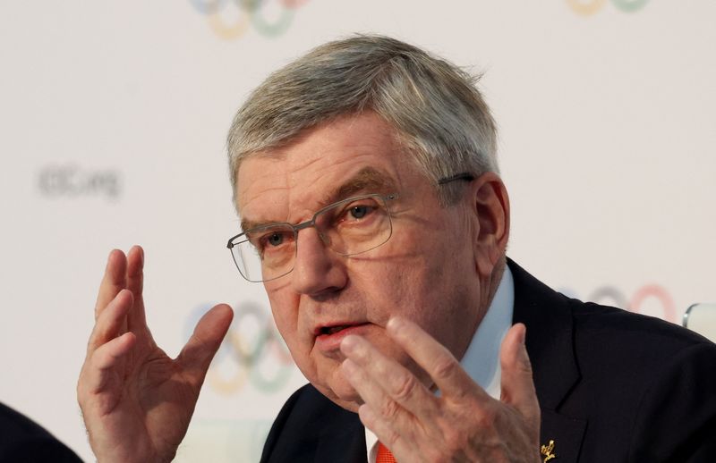 &copy; Reuters. Presidente do COI Thomas Bach n17/3/2025    REUTERS/Louisa Gouliamaki