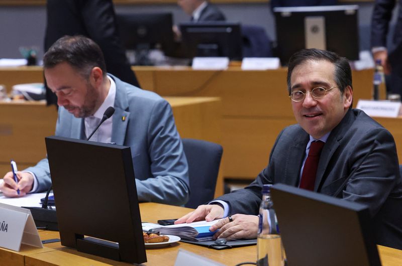 &copy; Reuters. Spain's Foreign Minister Jose Manuel Albares Bueno attends a European Union Foreign Ministers meeting in Brussels, Belgium, March 17, 2025. REUTERS/Yves Herman