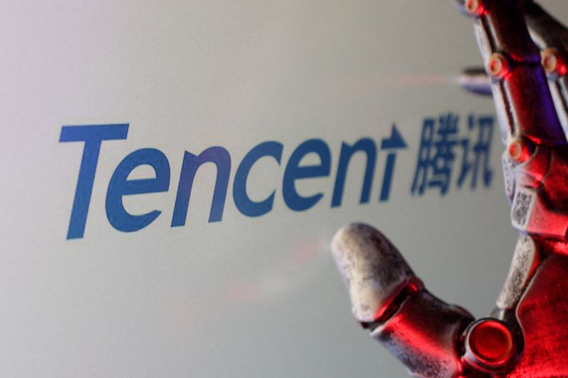 &copy; Reuters. Logo da Tencent em ilustraçãon16/2/2025 REUTERS/Dado Ruvic/Arquivo
