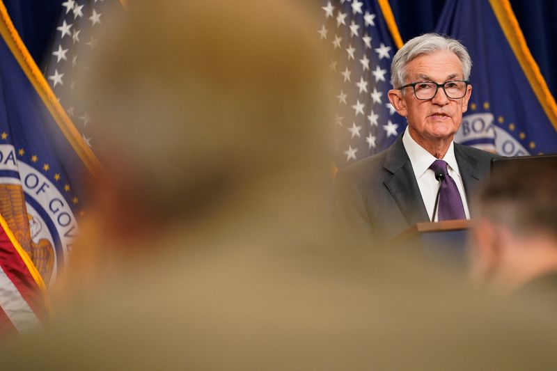 &copy; Reuters. Chair do Federal Reserve, Jerome Powelln19/03/2025nREUTERS/Nathan Howard