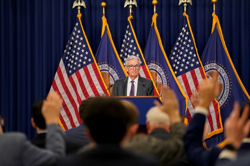 &copy; Reuters. Chair do Fed, Jerome Powell, dá entrevista coletiva em Washingtonn19/03/2025nREUTERS/Nathan Howard