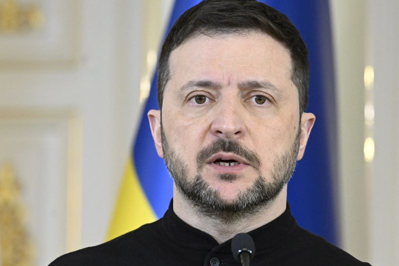 &copy; Reuters. Presidente da Ucrânia, Volodymyr Zelenskiyn19/03/2025nLehtikuva/Heikki Saukkomaa via REUTERS