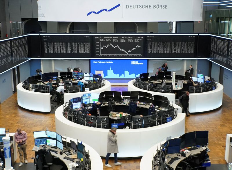 European shares fall as travel stocks, trade uncertainties hurt