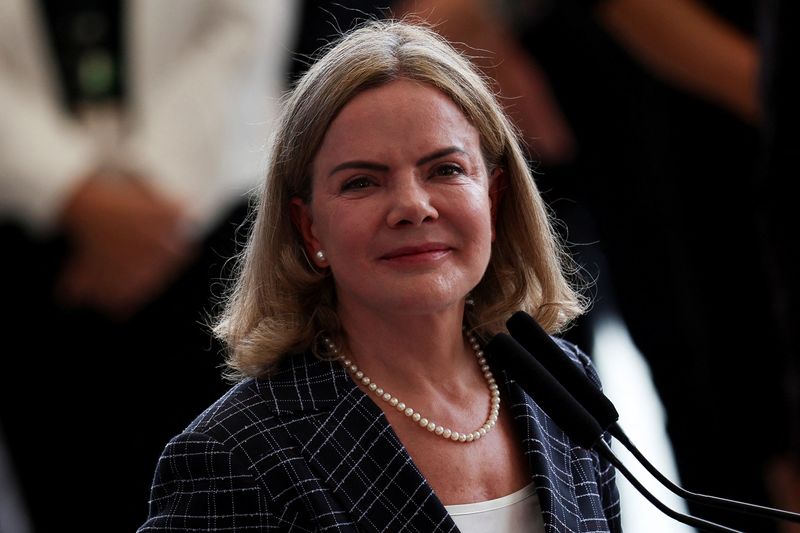 &copy; Reuters. Ministra Gleisi Hoffmannn10/03/2025nREUTERS/Adriano Machado