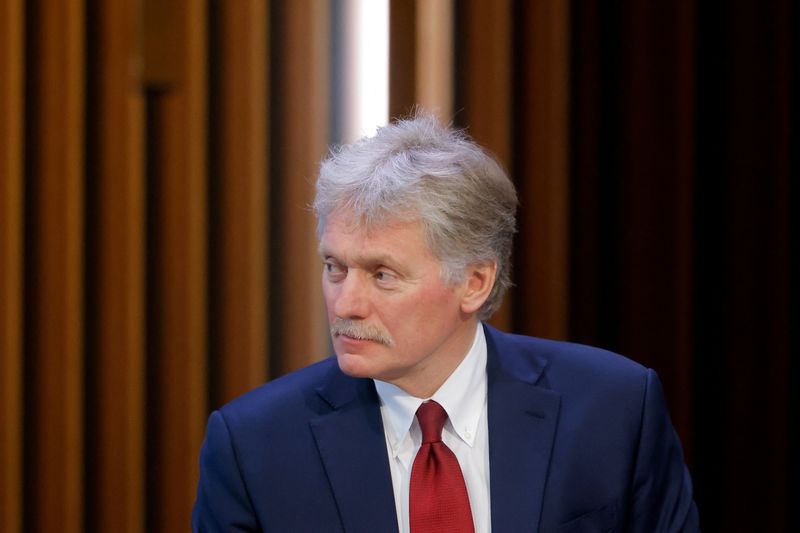 &copy; Reuters. Porta-voz do Kremlin Dmitry Peskov em Moscoun 19/12/2024   REUTERS/Maxim Shemetov