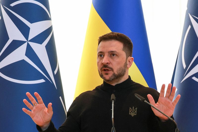 Ukraine ready to hold talks with Russia once ceasefire in place, Zelenskiy says