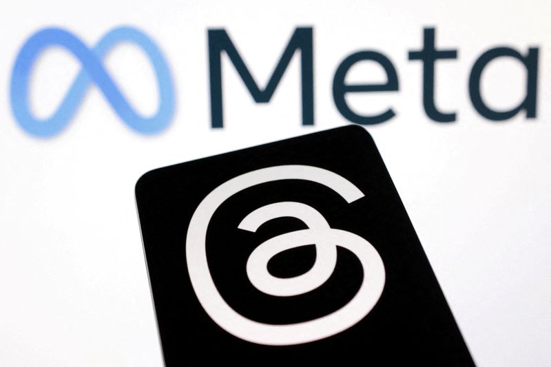&copy; Reuters. Ilustração dos logos da Meta e do Threadsn4/7/2023 REUTERS/Dado Ruvic/Ilustração/Arquivo