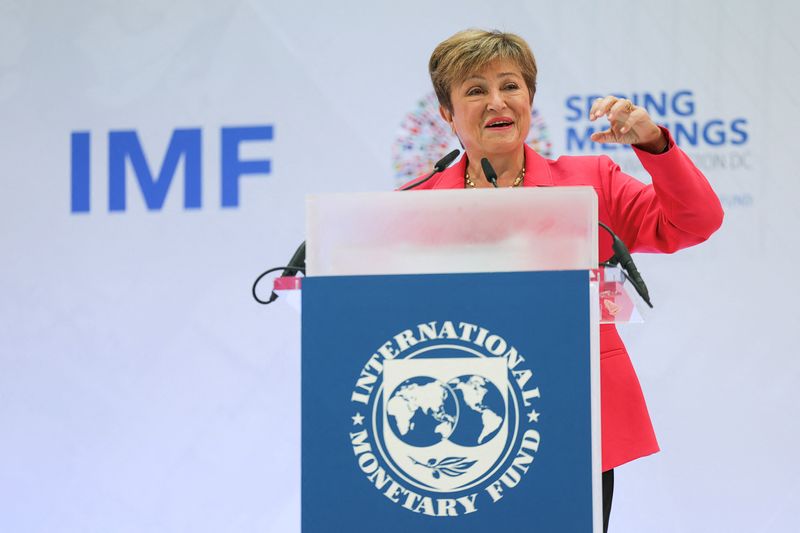 &copy; Reuters. Diretora-gerente do FMI, Kristalina Georgievan17/04/2025nREUTERS/Leah Millis