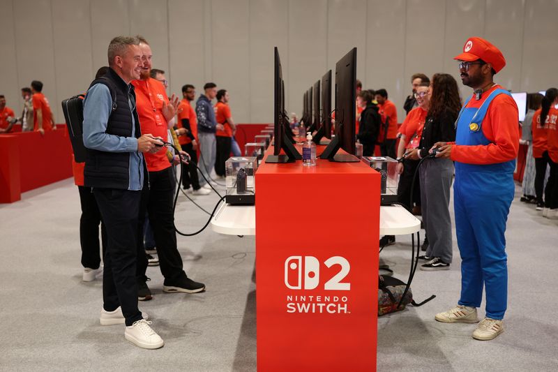 &copy; Reuters. Evento de lançamento do Switch 2 em Londres.nREUTERS/Isabel Infantes