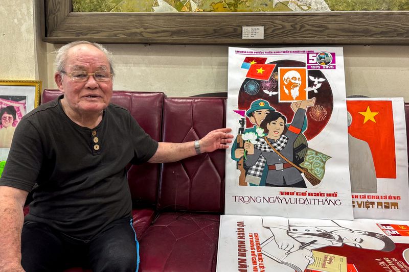 'Hello, spring victory!' Vietnamese propaganda art flourishes 50 years after end of war