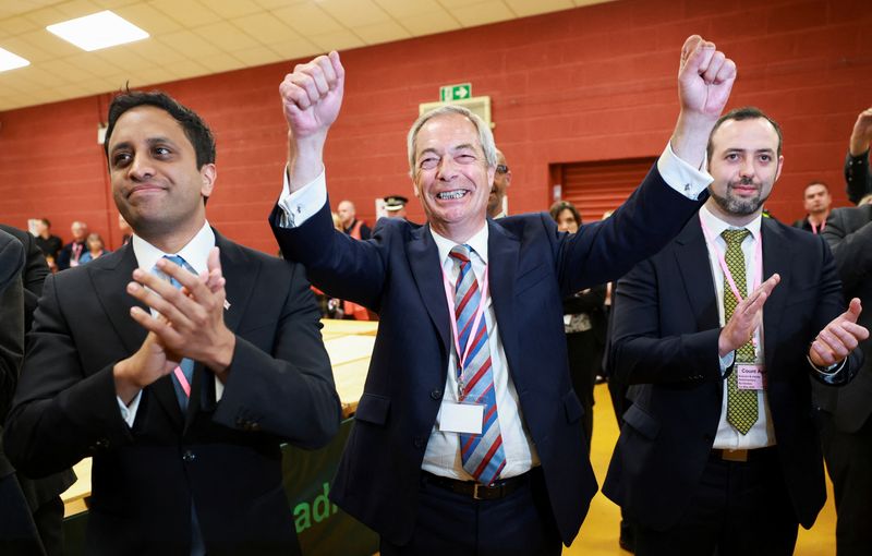 Nigel Farage's Reform UK Party narrowly wins Runcorn parliamentary seat