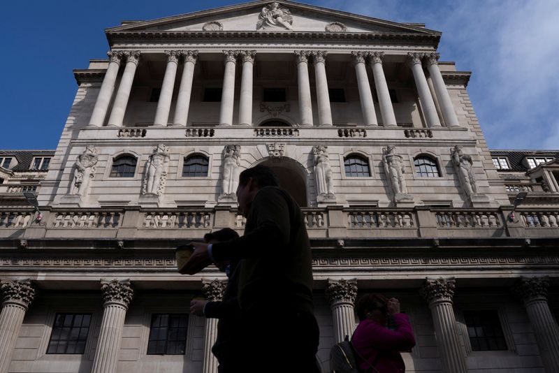 &copy; Reuters. Sede do Banco da Inglaterra em Londresn08/05/2025. REUTERS/Carlos Jasso/File photo