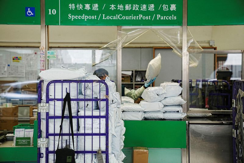 &copy; Reuters. Serviço Postal em Hong Kongn09/04/2025nREUTERS/Lam Yik
