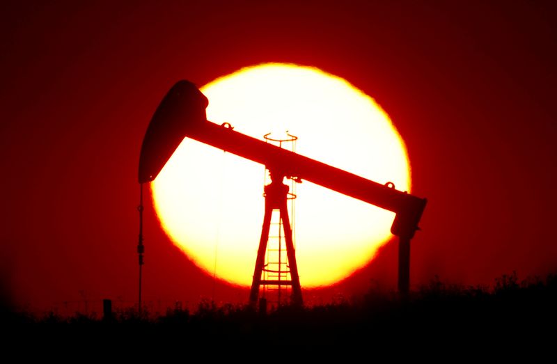 &copy; Reuters. Una pompa petrolifera nei pressi di Saint-Fiacre, vicino Parigi. REUTERS/Christian Hartmann n