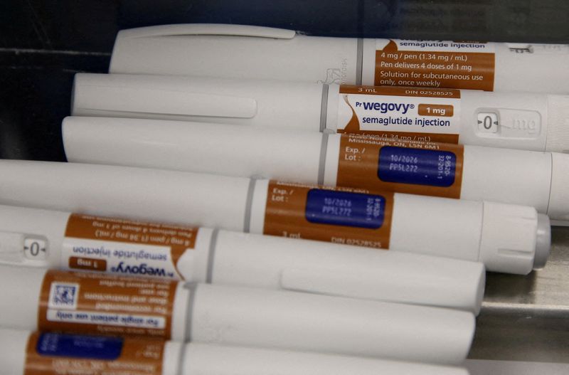 &copy; Reuters. FILE PHOTO: Wegovy pens are sorted at a packaging line at Novo Nordisk's facility in Hillerod, Denmark, March 8, 2024. REUTERS/Tom Little/File Photo