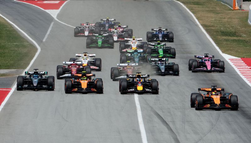 &copy; Reuters. Corrida de F1 no circuito de Barcelonan 1/6/2025    REUTERS/Bruna Casas