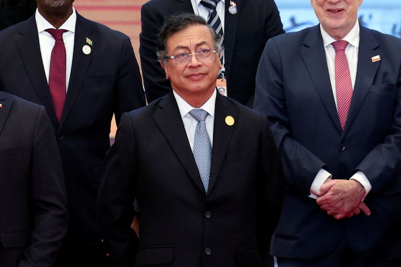&copy; Reuters. O presidente da Colômbia, Gustavo Petron13/05/2025nREUTERS/Florence Lo/Pool