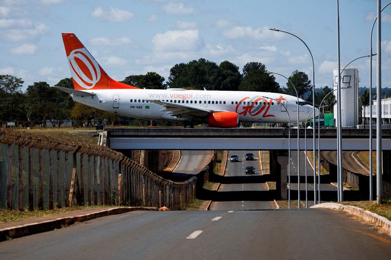 &copy; Reuters. Avião da Gol no Aeroporto Internacional de Brasílian27/05/2024. REUTERS/Adriano Machado/File Photo