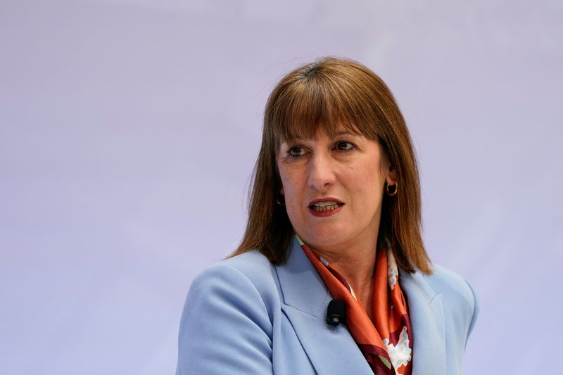 &copy; Reuters. Ministra das Finanças britânica, Rachel Reevesn24/04/2025. REUTERS/Elizabeth Frantz/File Photo