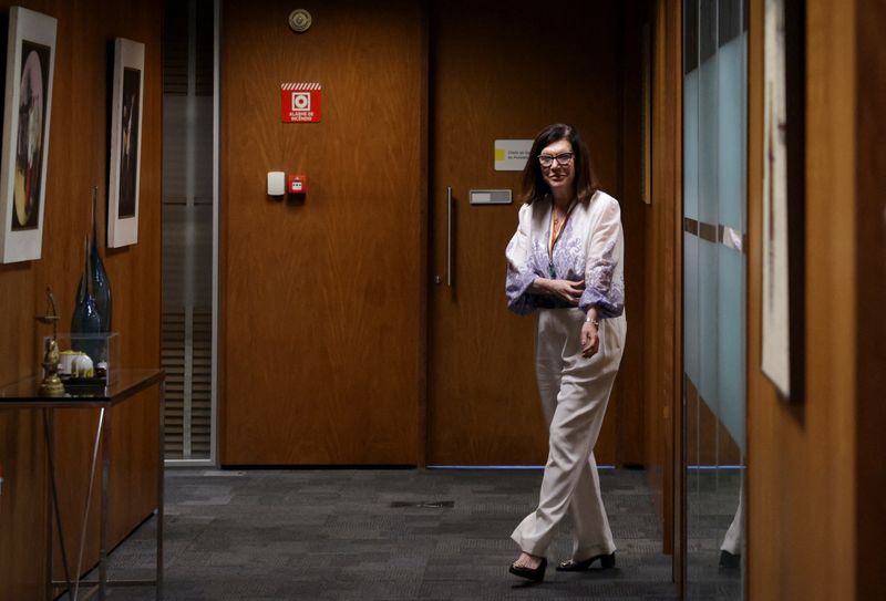 &copy; Reuters. Presidente da Petrobras, Magda Chambriard n05/06/2025nREUTERS/Ricardo Moraes