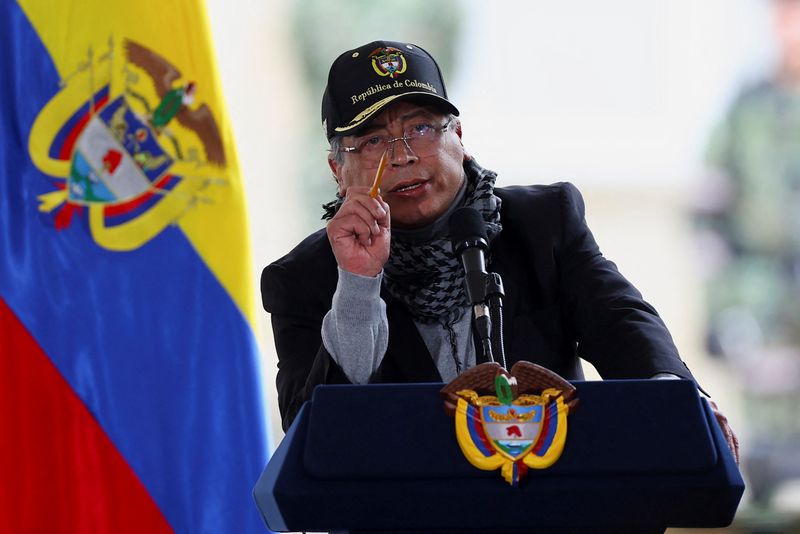 &copy; Reuters. Presidente colombiano, Gustavo Petron23/04/2025nREUTERS/Luisa Gonzalez