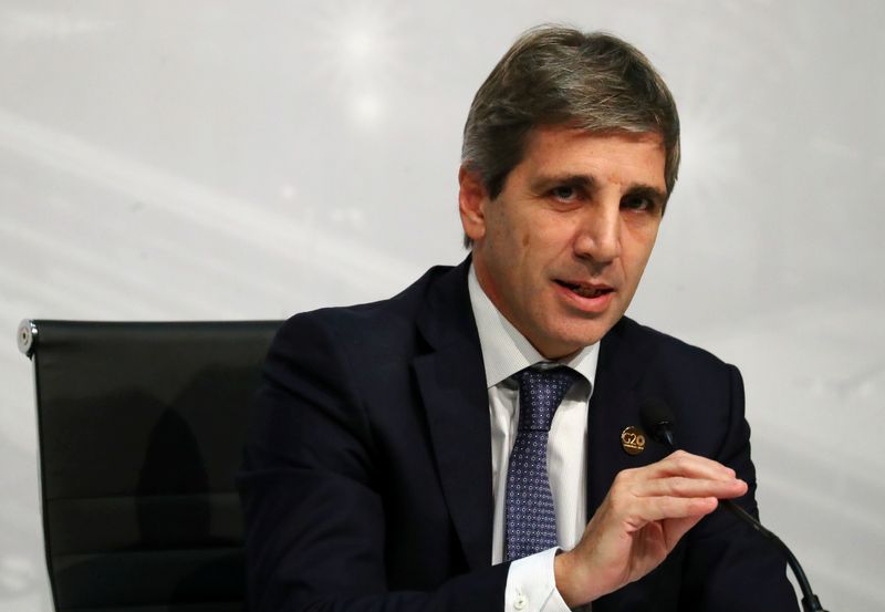&copy; Reuters. Ministro da Economia da Argentina, Luis Caputo, durante coletiva de imprensa, em Buenos Airesn22/07/2018nREUTERS/Marcos Brindicci