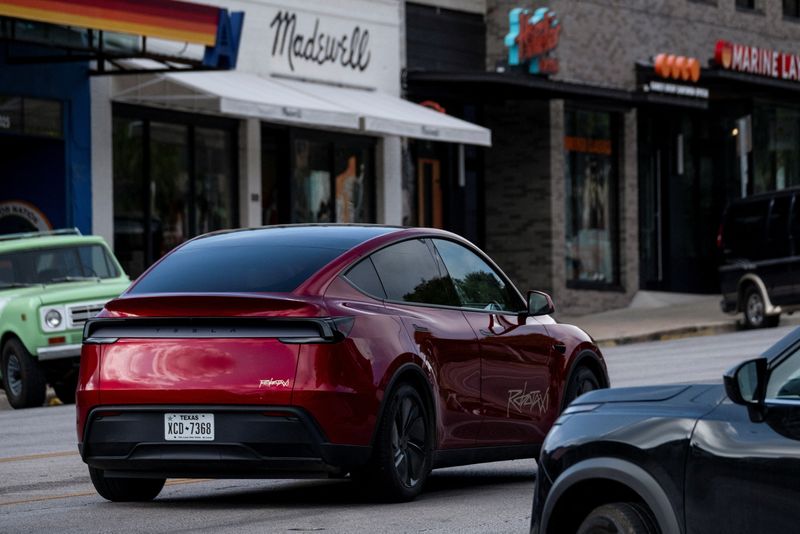 Tesla shares soar after first robotaxi test rides hit the road in Austin, Texas