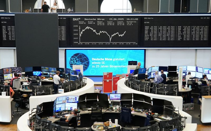 European shares jump as Iran-Israel ceasefire boosts risk appetite
