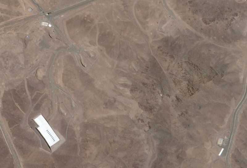 &copy; Reuters. Satellite image over Fordow, before the U.S. struck the underground nuclear facility, near Qom, Iran, June 2, 2025. 2025 Planet Labs PBC via REUTERS/File Photo