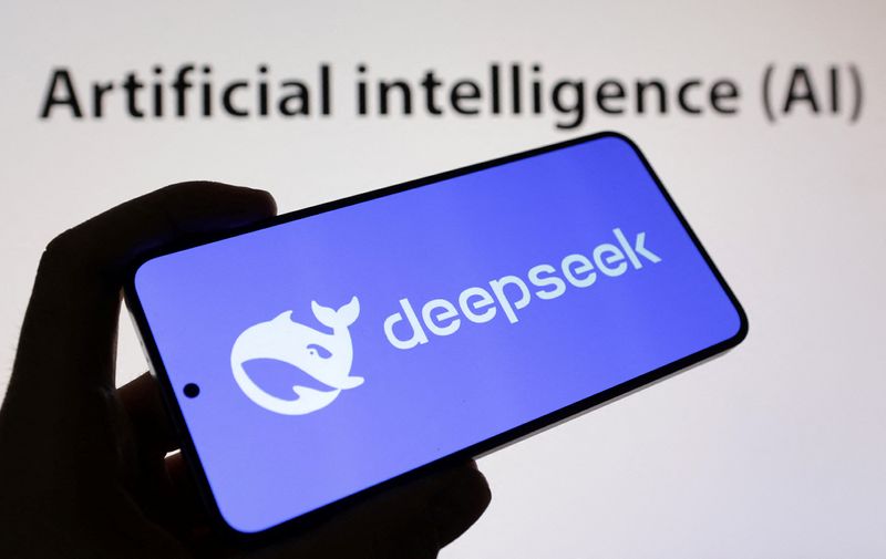 &copy; Reuters. The Deepseek logo and words reading "Artificial Intelligence AI" are seen in this illustration taken on January 29, 2025. REUTERS/Dado Ruvic/Illustration/File Photo