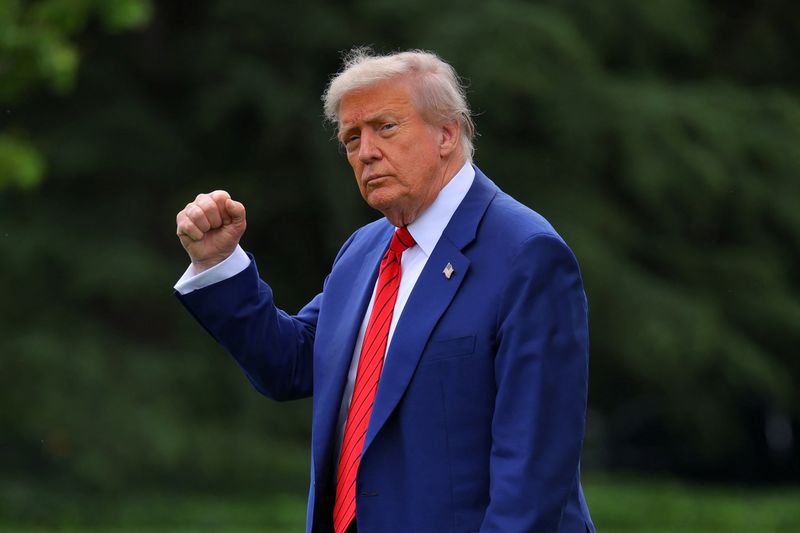 &copy; Reuters. Donald Trump na Casa Brancan 20/6/2025   REUTERS/Carlos Barria