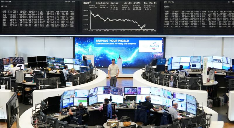 &copy; Reuters. Bolsa de Frankfurtn30/06/2025.  REUTERS/Staff