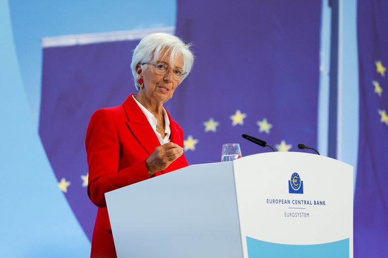 &copy; Reuters. Presidente do Banco Central Europeu, Christine Lagarden05/06/2025. REUTERS/Heiko Becker/File Photo