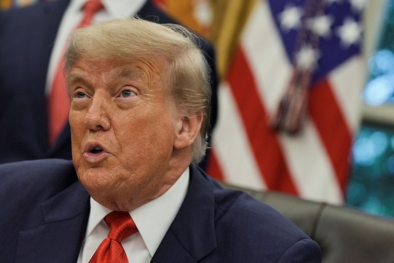 &copy; Reuters. Presidente dos EUA, Donald Trumpn27/06/2025nREUTERS/Ken Cedeno