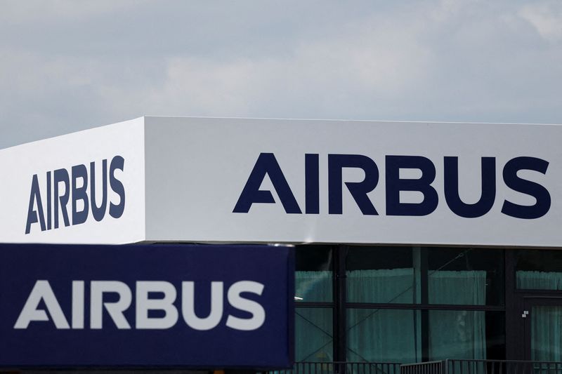 &copy; Reuters. Pavilhão da Airbus no Paris Air Show, na Françan17/6/2025 REUTERS/Benoit Tessier/Arquivo