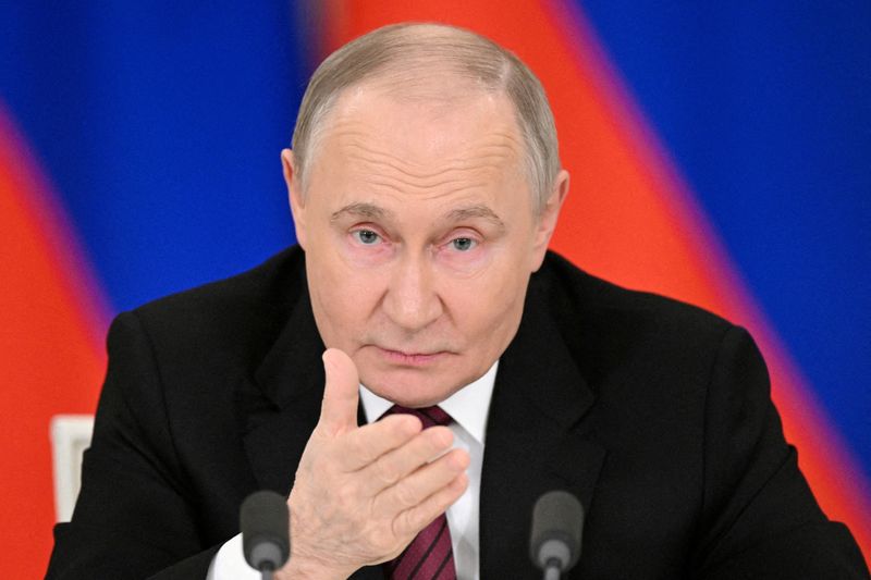 &copy; Reuters. Presidente russo Vladimir Putin em Moscoun 11/5/2025   Sergey Bobylev/Host agency RIA Novosti/Divulgação via REUTERS