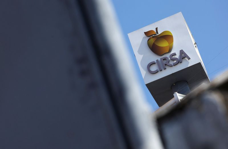 &copy; Reuters. Logo da Cirsa, da Blackstone, em Barcelona, Espanhan1/7/2025 REUTERS/ Albert Gea/Arquivo