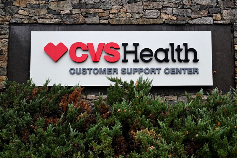 &copy; Reuters. FILE PHOTO: A general view shows a sign of CVS Health Customer Support Center in CVS headquarters of CVS Health Corp in Woonsocket, Rhode Island, U.S. October 30, 2023. REUTERS/Faith Ninivaggi/File Photo